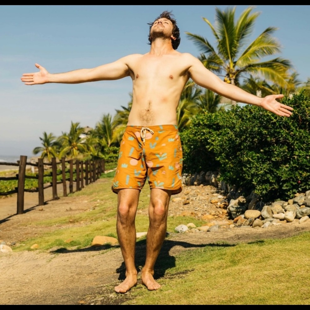 NWT Mollusk “Scallop Trunks” swim shorts